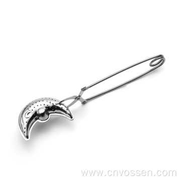 Stainless steel moon/star/sun shaped handle tea infuser